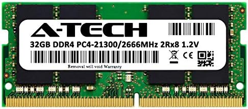 A-Tech 32GB זיכרון RAM עבור Lenovo Thinkpad T490 מחשב נייד | DDR4 2666 SODIMM PC4-21300 1.2V מודול שדרוג זיכרון 260 פינים